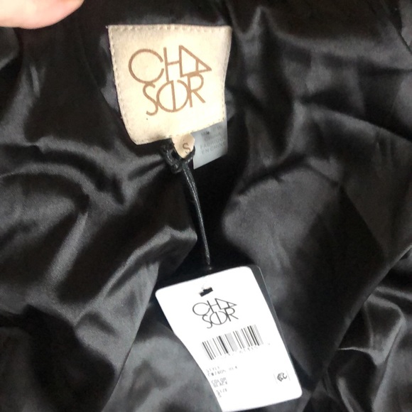 Chaser Faux Fur Black Bomber Jacket Size S New with Tags - Picture 7 of 10